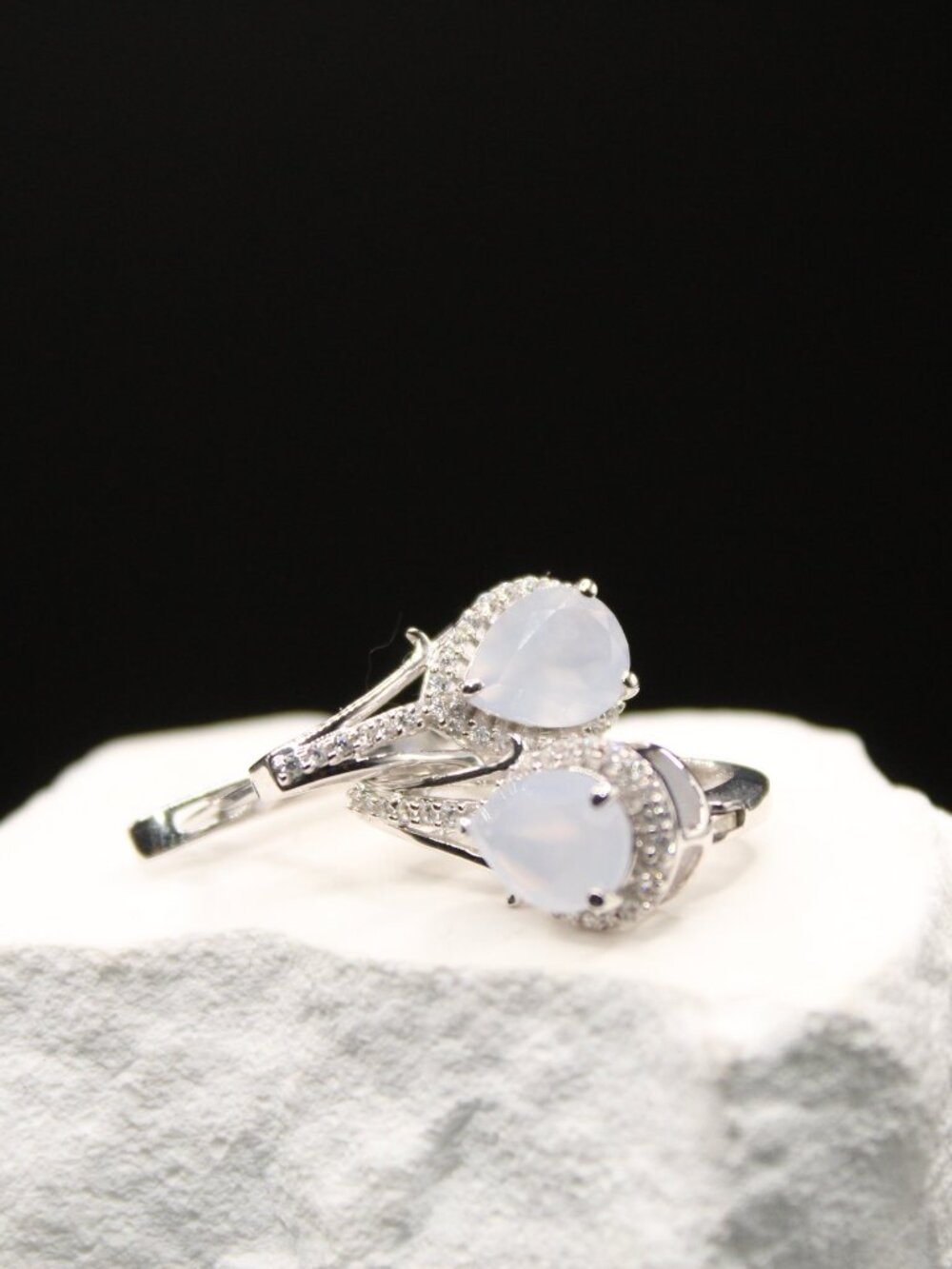 Moonstone earrings